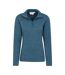 Womens/ladies Idris Half Zip Fleece Top Teal Mountain Warehouse-4