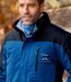 Men's Blue Water-Repellent Winter Parka-2