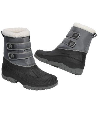 Snow Boots Neige Scratchées Doublées Sherpa
