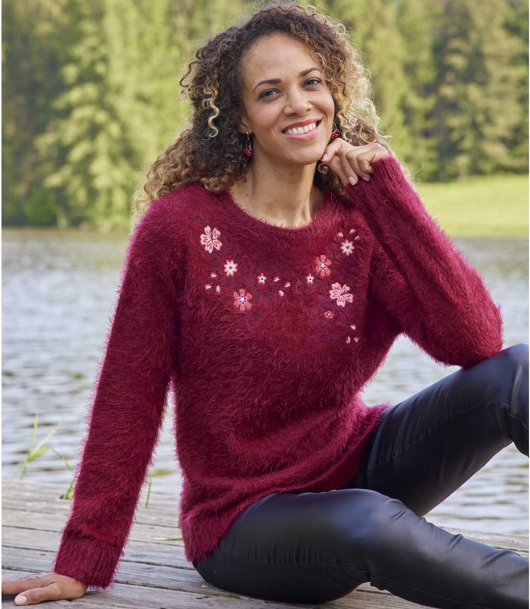 Strickpullover im Mohair-Look-1