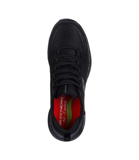 Womens/ladies Sr Ebinal Arch Fit Safety Trainers Black Skechers