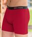 Set van 6 effen boxershorts met stretch-2
