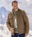 Fliegerjacke in Wildlederoptik mit Teddyfutter-2