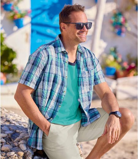 Mykonos dombornyomott hatású ing