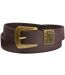 Men's Brown Split Leather Belt-3