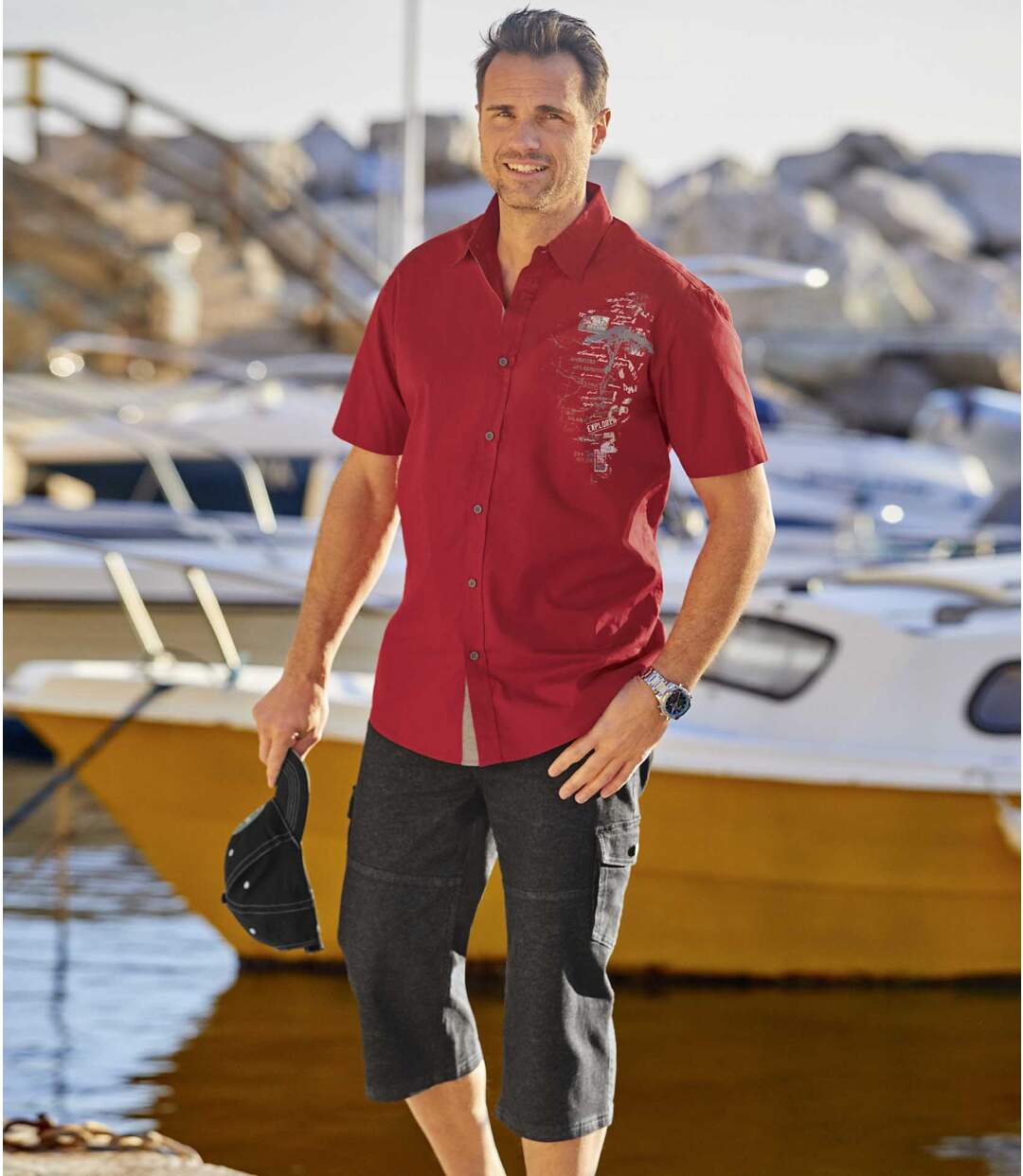 ¾-Cargo-Jeans Stretch-Komfort-2