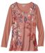 Lässige Tunika mit Blumen-Print-2