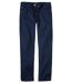 Donkerblauwe regular stretch jeans-1