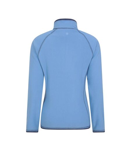 Womens/ladies Montana Half Zip Fleece Top Dark Blue Mountain Warehouse