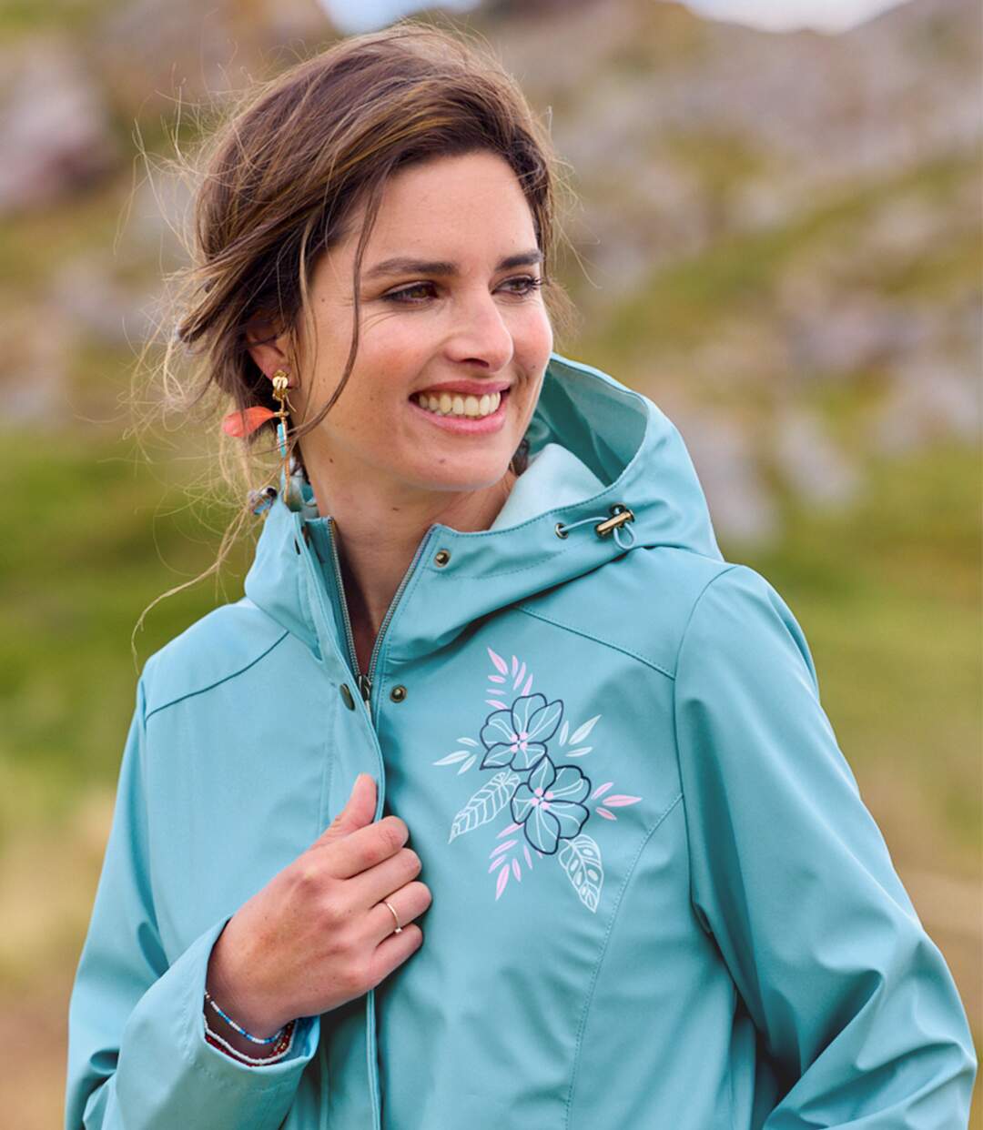 Gewachster Windbreaker mit Kapuze-2