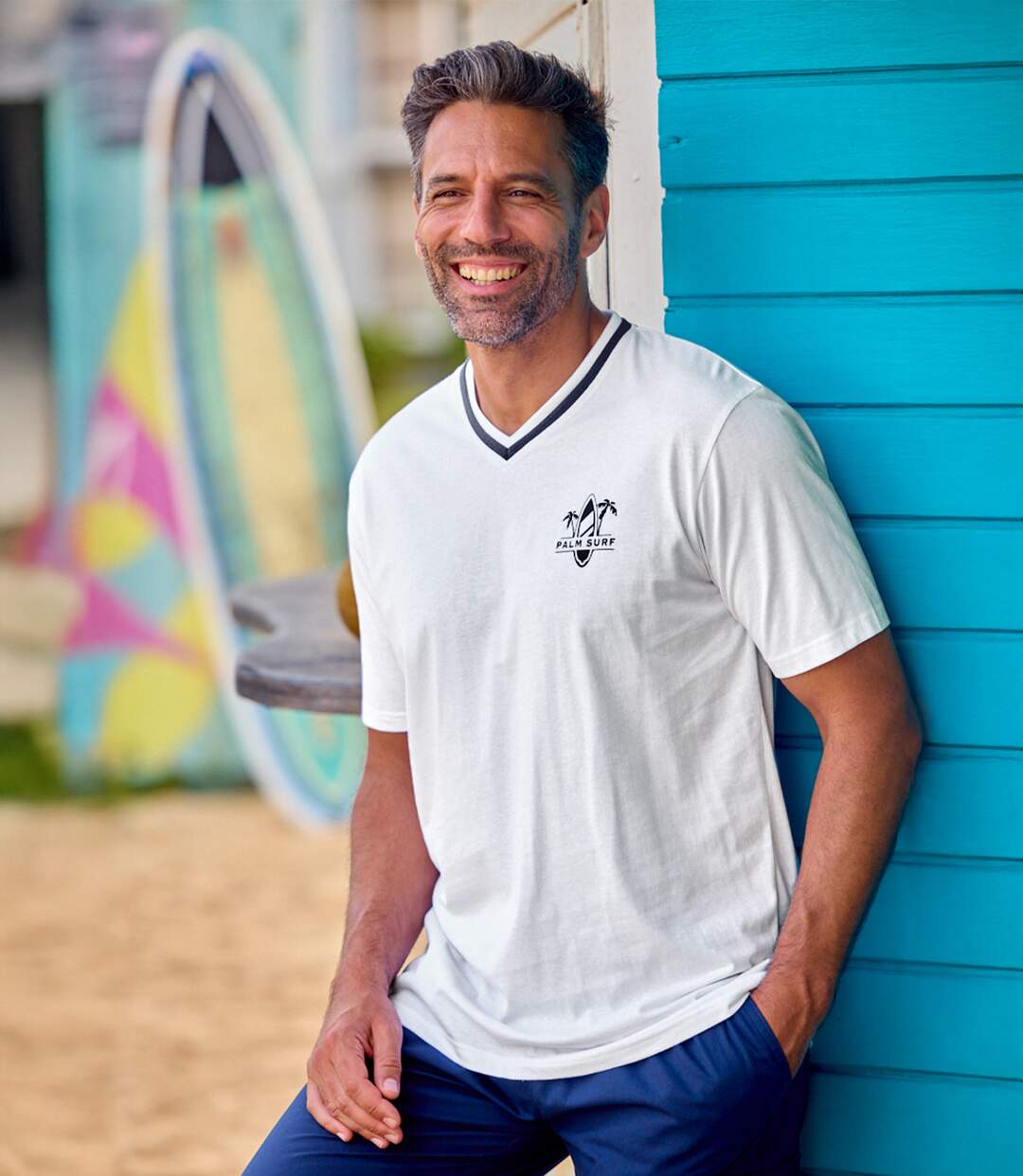 Set van 3 T-shirts met V-hals-4
