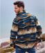 Hemdjacke aus Fleece im Navajo-Stil-3