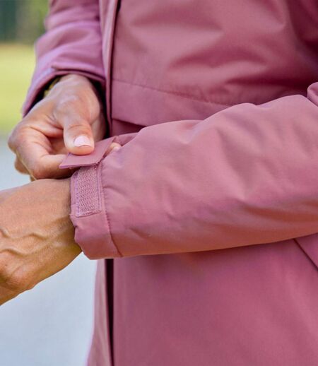 Women's Pink Hooded Parka