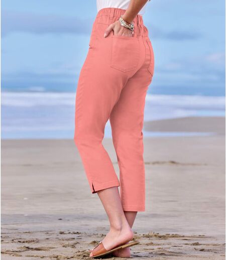 7/8-Treggings aus Stretch-Twill