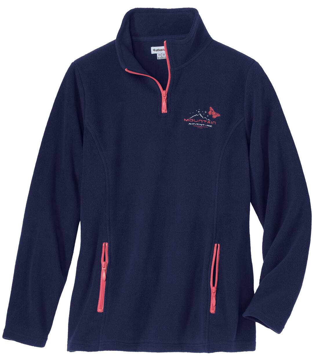 Pullover aus Microfleece mit Reissverschluss-2