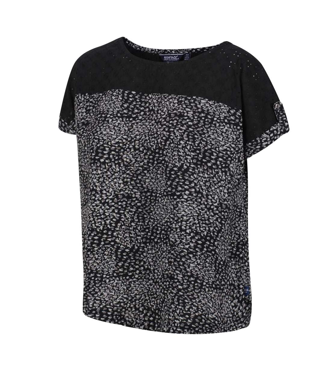 Regatta Womens/Ladies Jaida Abstract T-Shirt (Black) - UTRG7012-4