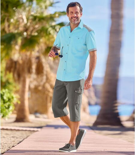 Pantacourt Cargo Jean Stretch Confort 