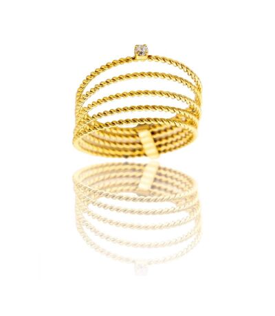 Cinq Bagues Femme Strass DAPHNEE