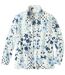 Women's Ecru Printed Fleece Jacket-4