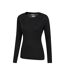 Womens/ladies Talus Long-sleeved Top Black Mountain Warehouse-3