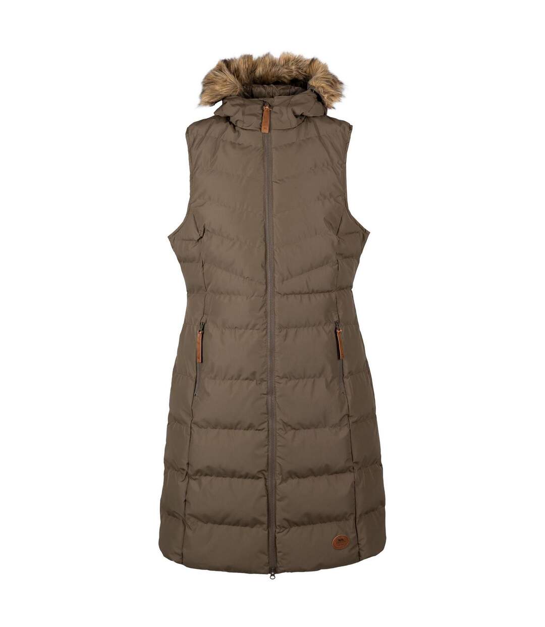 Womens/ladies Audrey Gilet Khaki Tone Trespass-1