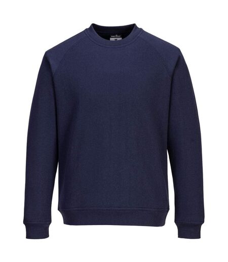 Womens/ladies Raglan Sweatshirt Navy Portwest