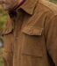 Men's Camel Corduroy Overshirt-4