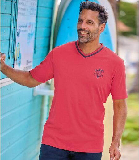 Set van 3 T-shirts met V-hals 