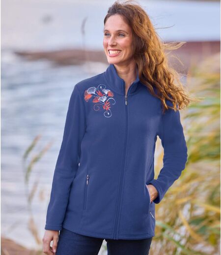 Set van 2 geborduurde vesten van microfleece