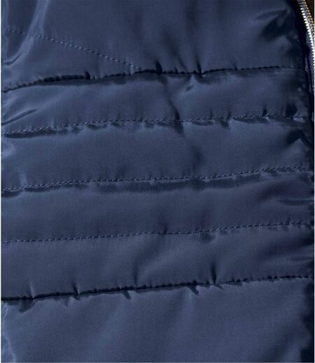 Women's Navy Padded Jacket 