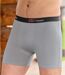 Set van 6 effen boxershorts met stretch-3