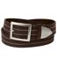 Men's Brown Split Leather Belt-1