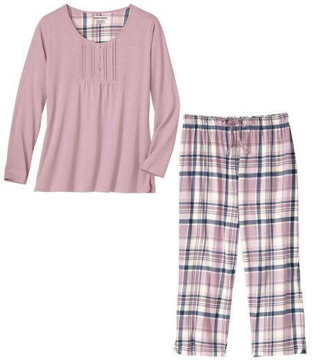 Pyjama Coton à Carreaux 