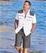 Graue Jeans-Bermuda-3