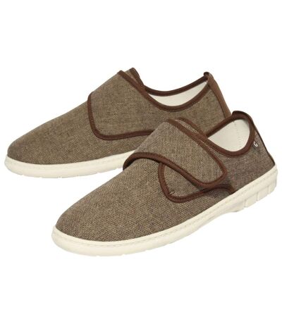 Mocassins Scratchés Toile Chinée Estivale