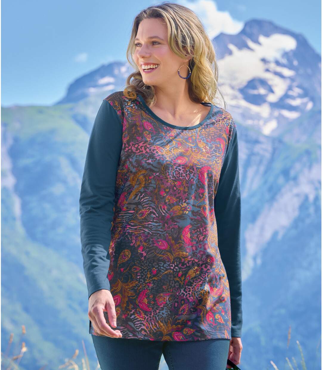 Tunika mit trendigem Printmotiv-1