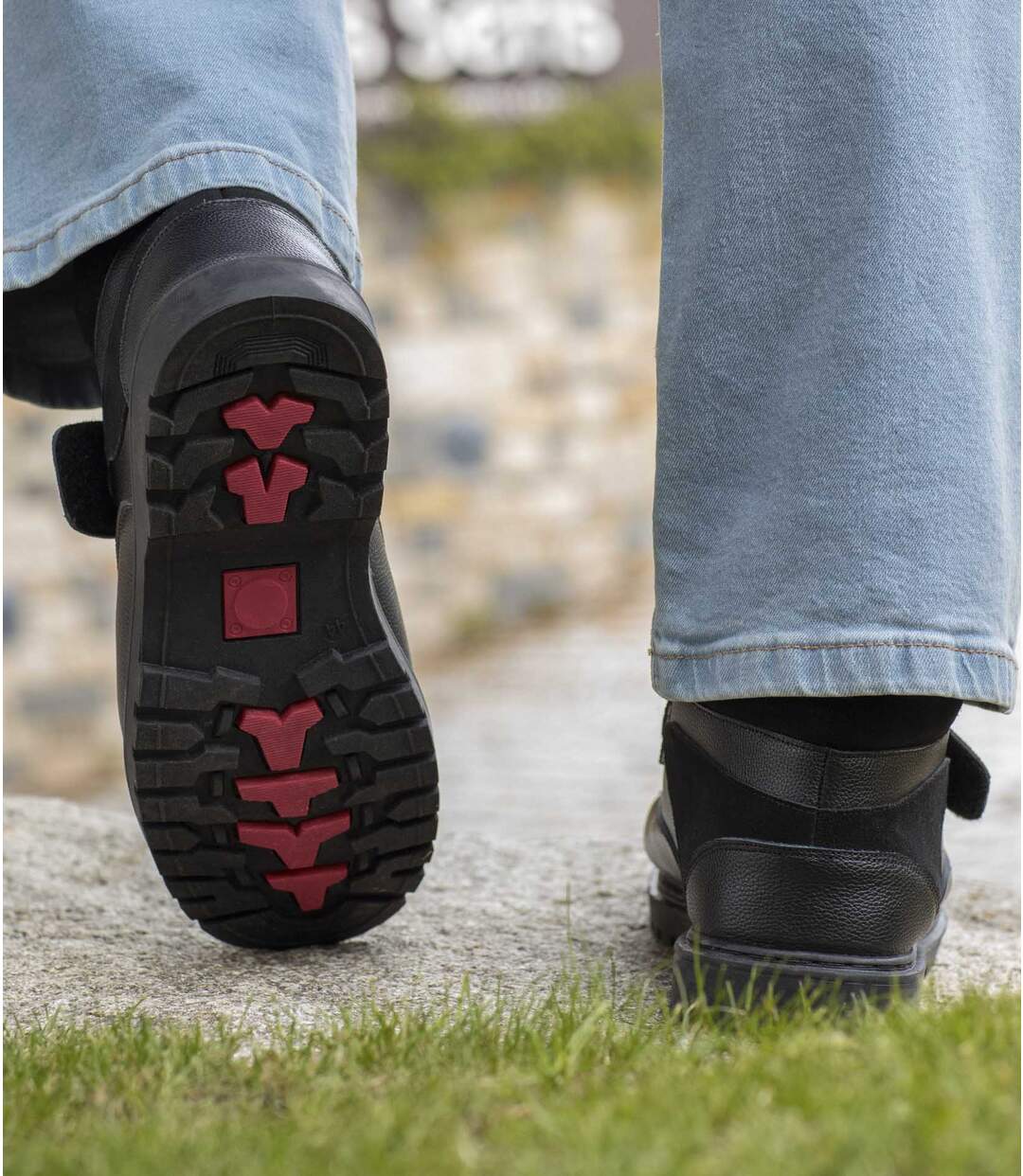 Men's Black Sherpa-Lined Boots-3