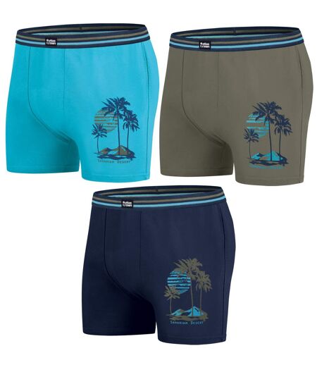3er-Pack Stretch-Boxershorts Oasis