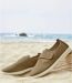 Canvas mocassins met klittenband-3