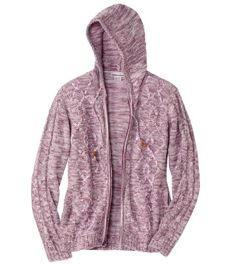 Strickjacke mit Kapuze